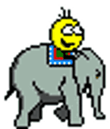 elefant emoji riding elephant riding