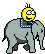 Elefant Emoji Sticker - Elefant Emoji Riding Stickers