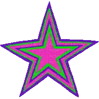 a green and purple star on a white background with picmix written on it