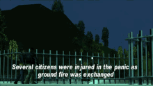 Gtagif Gta One Liners GIF - Gtagif Gta One Liners Several Citizens Were Injured In The Panic As Ground Fire Was Exchanged GIFs
