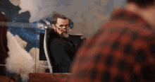 Moss Looking Over Office GIF - Moss Looking Over Office Stare GIFs