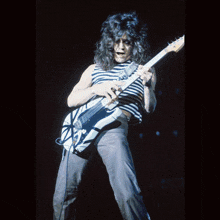 Guitar God Rock And Roll GIF - Guitar God Rock And Roll Edward Van Halen GIFs