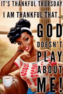 a poster that says it 's thankful thursday
