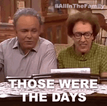 Those Were The Days Archie Bunker GIF - Those Were The Days Archie Bunker Edith Bunker GIFs