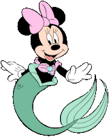 Mermaid Minnie Mouse Sticker