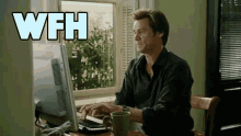 Wfh GIF - Wfh Jim Carrey Keyboard Warrior GIFs