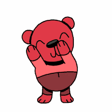 jared d weiss sticker reddish bear cute dance
