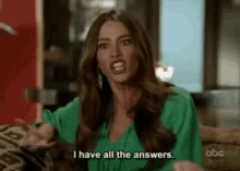 Gloria Modern Family GIF - Modern Family Answers Know It All GIFs