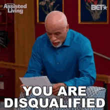 You Are Disqualified Reginald June GIF - You Are Disqualified Reginald June Assisted Living GIFs