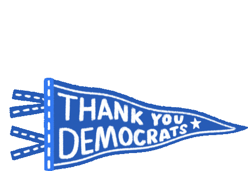 Thank You Thank You Democrats Sticker - Thank You Thank You Democrats Democrats Stickers
