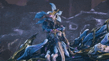 a video game character with the words " you are muted " above him