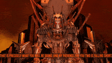 a robot says that is precisely what you will be doing and my patience for you is falling short