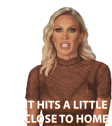 It Hits A Little Close To Home Real Housewives Of Orange County Sticker - It Hits A Little Close To Home Real Housewives Of Orange County Rhoc Stickers