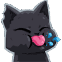 Cat Spit Bleh Sticker - Cat Spit Bleh Booo Stickers