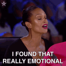 I Found That Really Emotional Alesha Dixon GIF - I Found That Really Emotional Alesha Dixon Britains Got Talent GIFs
