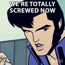Were Totally Screwed Now Agent Elvis Presley GIF - Were Totally Screwed Now Agent Elvis Presley Matthew Mcconaughey GIFs