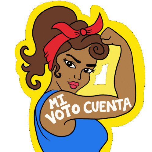Mi Voto Cuenta My Vote Counts Sticker - Mi Voto Cuenta My Vote Counts Womensmarch Stickers