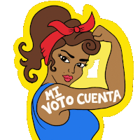 Mi Voto Cuenta My Vote Counts Sticker - Mi Voto Cuenta My Vote Counts Womensmarch Stickers