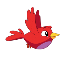 Flying Red Bird GIF - Flying Red Bird GIFs