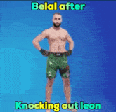Belal Belal After Knocking Out Leon GIF