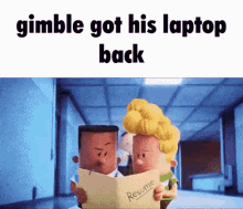 Gimble Laptop GIF - Gimble Laptop The Uys GIFs
