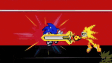 a video game called baton pass with a red background