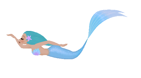 Mermaid Blue Sticker - Mermaid Blue Stickers