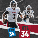 Atlanta Falcons (34) Vs. Carolina Panthers (34) Fourth-quarter-overtime Break GIF - Nfl National Football League Football League GIFs