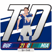 an illustration of a football player with the number 10