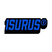 a blue and black logo that says 1surus
