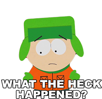 What The Heck Happened Kyle Broflovski Sticker - What The Heck Happened Kyle Broflovski South Park Stickers