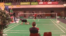 Now That'S A Finish. GIF - Badminton Amazing Awesome Dive GIFs
