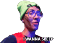 I Wanna Sleep Giovanni Rivera Sticker - I Wanna Sleep Giovanni Rivera Gio And Eli Stickers
