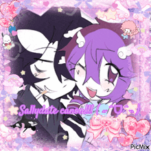 a picture of a boy and a girl with the words sallydate canon written on it