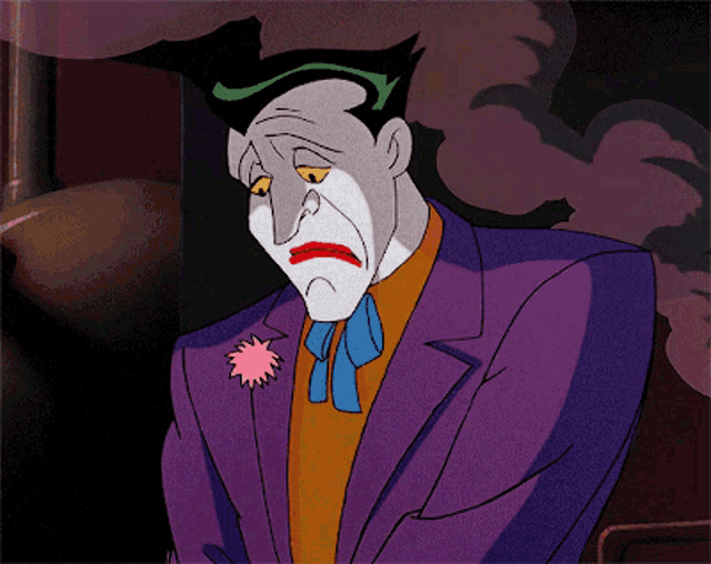 Joker Sad GIF - Joker Sad Tear - Discover & Share GIFs