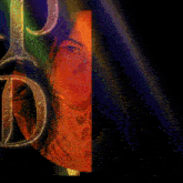 a picture of a woman 's face with the word du on it