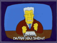 Simpsons Snow GIF