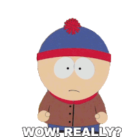 Wow Really Stan Marsh Sticker - Wow Really Stan Marsh South Park Stickers