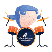 Goodwhale Music Sticker - Goodwhale Music Drum Stickers