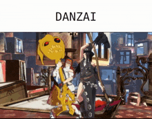 a picture of a video game with the word danzai at the top