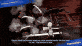 a screenshot of a video game shows a character named thoracalgia