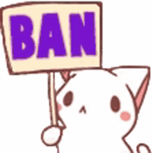 ban cute sign signage prevent