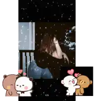 a picture of a woman surrounded by teddy bears with the number 4/6 on the bottom right