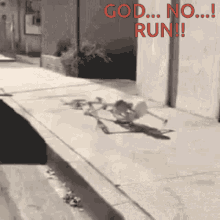 God No Run GIF - God No Run Skeleton GIFs