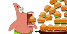 Spongebob Squarepants Patrick GIF - Spongebob Squarepants Patrick Burgers GIFs