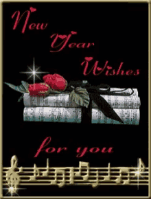 New Year Wishes Music GIF - New Year Wishes Music Sparkle GIFs