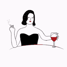 Wine Cartoon Drinking GIF - Wine Cartoon Drinking GIFs