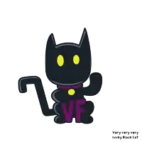 a very very very lucky black cat with a collar