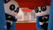 clapping applause baby pandas going to school school bus