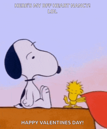 Happy Valentines Day Love You Lots GIF - Happy Valentines Day Love You Lots Snoopy And Woodstock GIFs